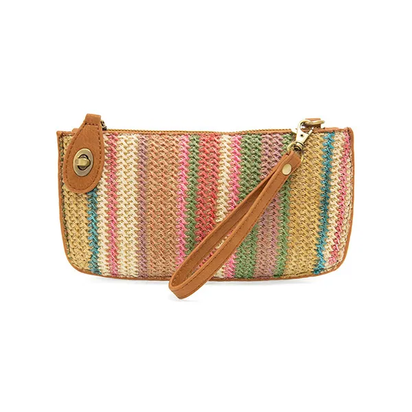 Solid Straw Mini Wristlet 27813 Model-1