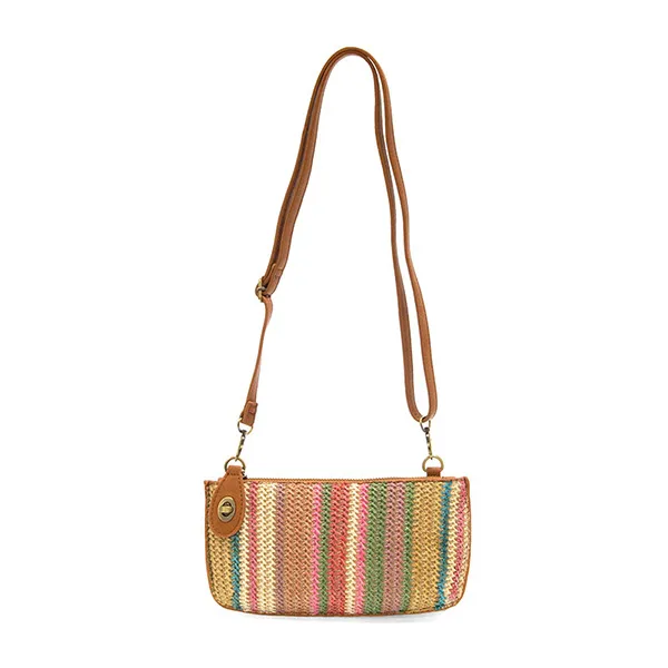 Solid Straw Mini Wristlet 27813 Model-2