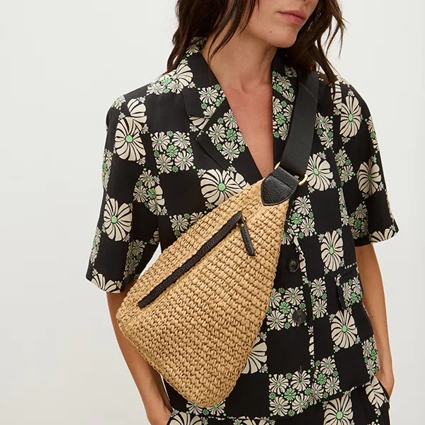 Wholesale handbag Ltd of New Straw Crossbody Bag Style 27810-1