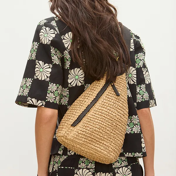 Wholesale handbag Ltd of New Straw Crossbody Bag Style 27810-2