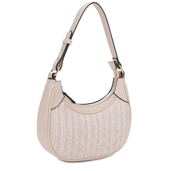 H27824 Round Straw Bags and Bows Shoulder Bag-5