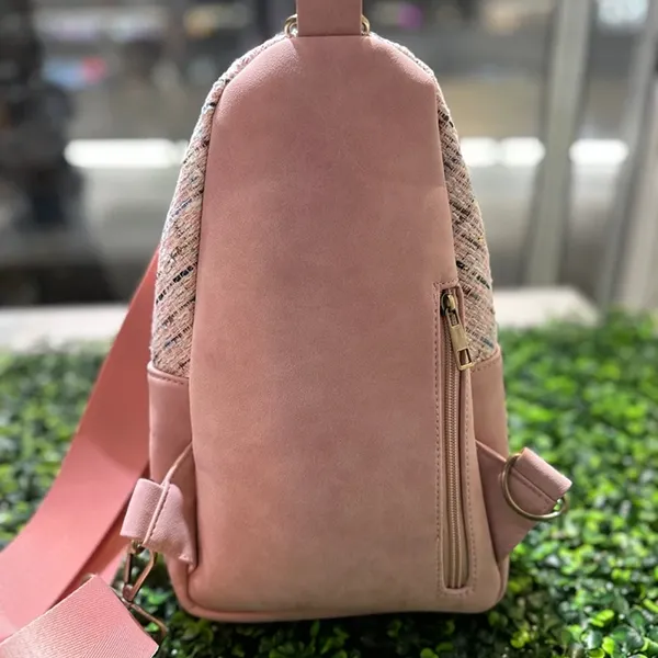 H27830 Kids Tweed Sling Bag-4