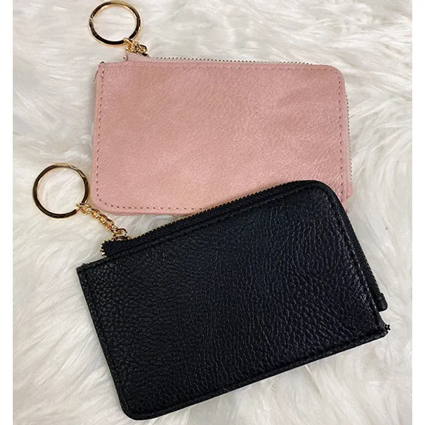 H27836 Small But Big Card Slots Keychain Wallet -2