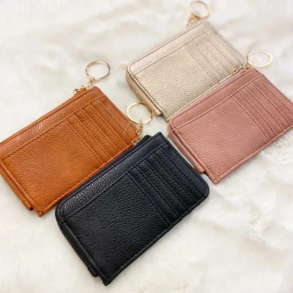 H27836 Small But Big Card Slots Keychain Wallet -5