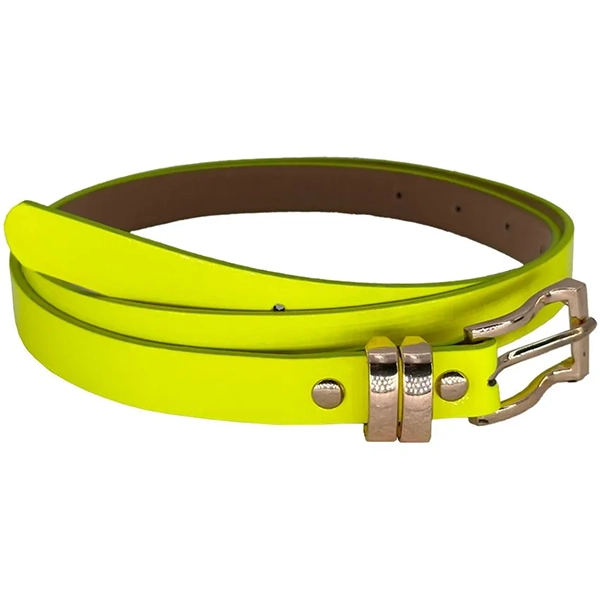 Plain Yellow Belts for Women and Lady-1